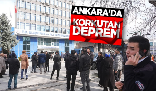 Ankara’da Sabah 4.1’lik Deprem!