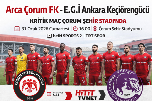 Arca Çorum FK - E.G.İ Ankara Keçiörengücü Maçı