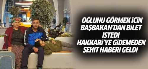 Asker Oğlunu Görmek için Başbakandan Bilet istemişti