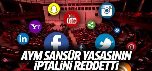 AYM CHP'nin sansür yasasının iptalini reddetti