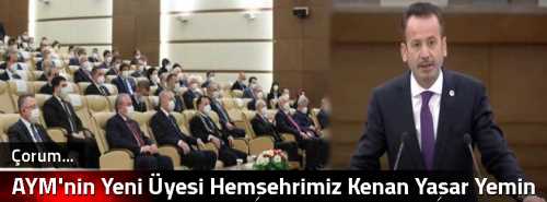 AYM'nin Yeni Üyesi Hemşehrimiz Kenan Yaşar Yemin Etti