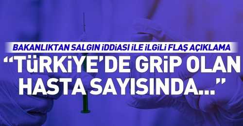 Bakanlıktan "grip salgını"uyarısı