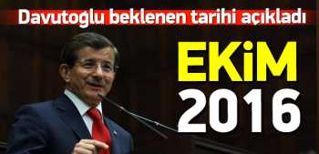 BAŞBAKAN : Vizesiz geçiş en geç Ekim 2016'da