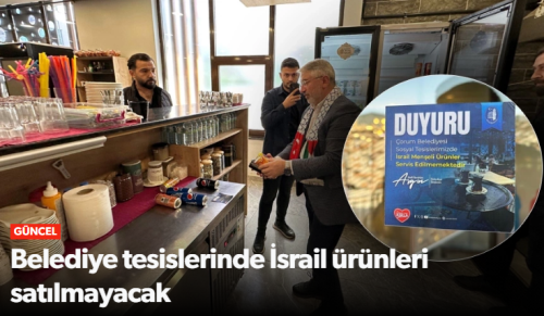 Başkan Aşgın İsrail ürünleri için boykot çağrısı yaptı