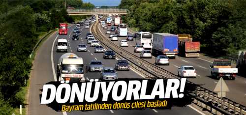 Bayramı tatili  dönüşü Başladı