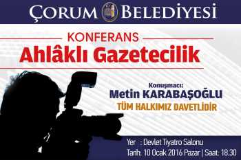 Belediye’den Gazeteciler Günü’nde konferans