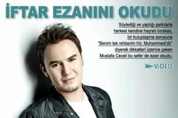 Ceceli iftar ezanını okudu / İZLE