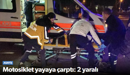 Çorum’da İnönü Caddesinde Trafik Kazası