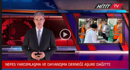 Çorum'da Nefes Yardımlaşma ve Dayanışma Derneği Aşure Dağıttı