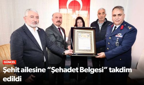 Çorum’da şehit ailesine ziyaret