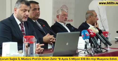 Çorum'da Son 8 Ayda 5 Milyon 618 Bin 500 Kişi Muayene Oldu!