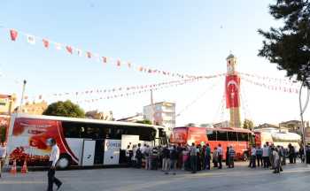 ÇORUM'DAN ÇANAKKALE'YE  İLK KAFİLE YOLA ÇIKTI