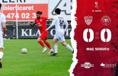 Çorum FK Şampiyonluk Yolunda 2 Puan Kaybetti 
