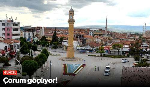 Çorum İl Geneli 7016 Kişi Azaldı!