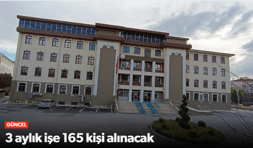 Çorum Merkeze 100 İlçelerine 65 Personel Alınacak!
