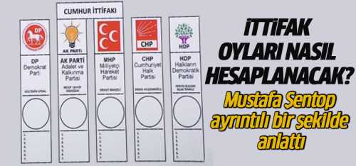 CUMHUR İTTİFAKINDA OY HESAPLAMASI