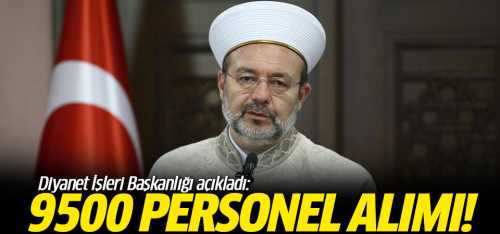 Diyanet İşlerine sözleşmeli 9500 personel