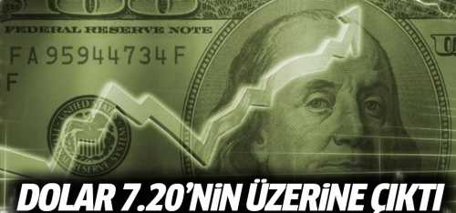Doların Ateşi 7.20 TL'nin üzerine çıktı