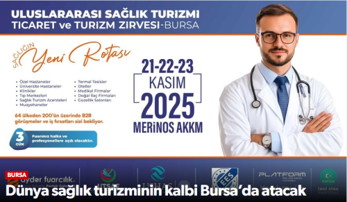 Dünya Sağlık Turizminin Kalbi Bursa’da Atacak!