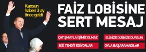 BAŞBAKAN ERDOĞAN EYLEMLERE CEVAB VERDİ