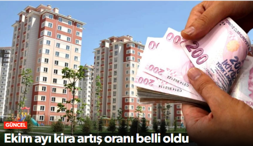 Ekim ayı kira artış oranı belli oldu!