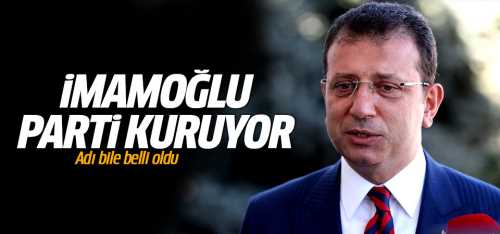 Ekrem İmamoğlu EK-İM Partisini Kuruyor
