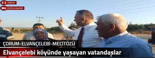 Elvançelebi köyünde yaşayan vatandaşlar Karayollarına tepkili!