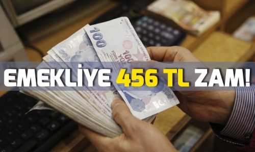 Emekliye 456 lira!.