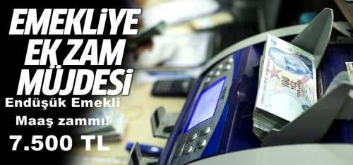Emekliye Bayram Müjdesi Endüşük Maaş 7.500.TL