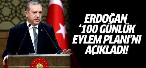 Erdoğan 100 Günlük Eylem Planı'nı açıkladı