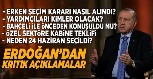 Erdoğan canlı yayında her şeyi anlattı!