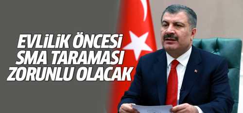 Evlilik öncesi SMA taraması zorunlu olacak!