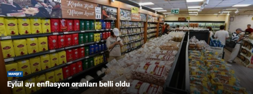 Eylül ayı enflasyon oranları belli oldu