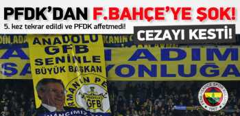 Fenerbahçe'ye 1 maç ceza geldi !