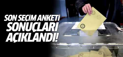 GENAR son seçim anketi sonuçları 