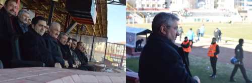 H.İ.Aşgın Seyircisiz maçta seyirci oldu Çorumspor'a destek verdi