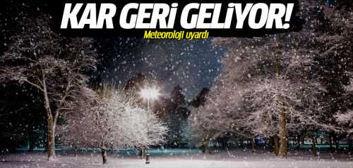 Havalar 20 derece birden düşecek Kar geliyor!