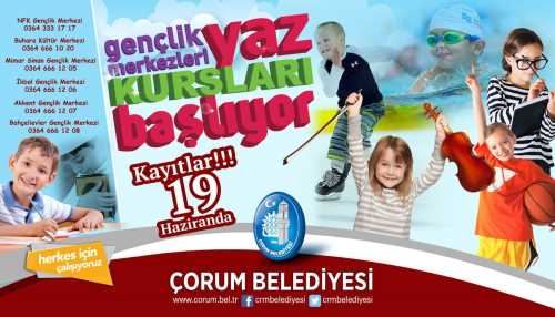 Haydi Çocuklar Bu Yaz bu Kurslara gidin!..