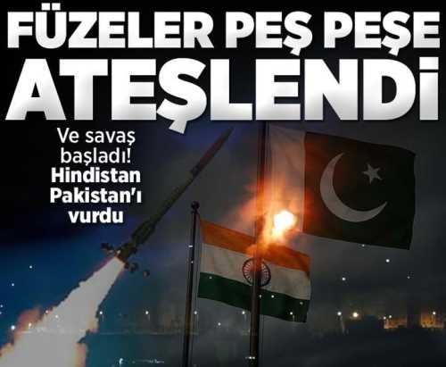 Hindistan'dan Pakistan'a Füze Saldırısı