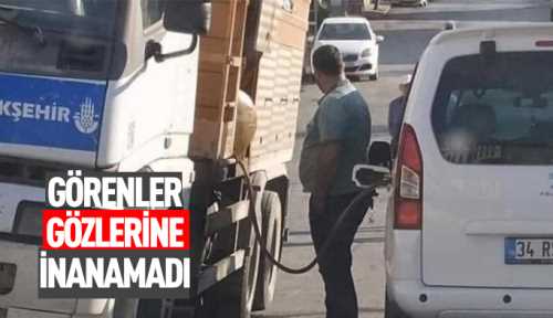 İBB aracından skandal görüntüler
