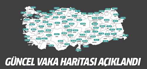 İllere göre haftalık vaka sayıları açıklandı