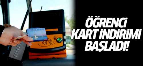 İstanbul'da Öğrenci kart indirimi başladı!