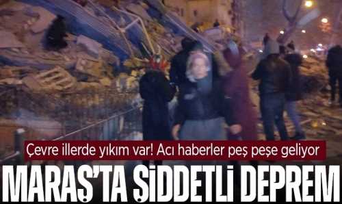 Kahramanmaraş'ta 7,4 büyüklüğünde