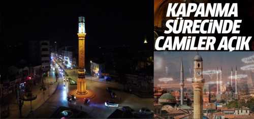 Kapanma Sürecinde Camiler Açık Kalacak