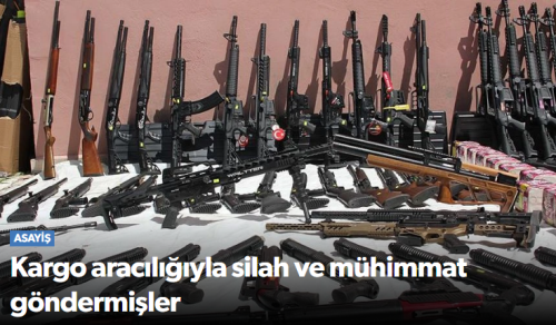 Kargo Aracalığıyla Silah ve Mühimmat Göndermişler!