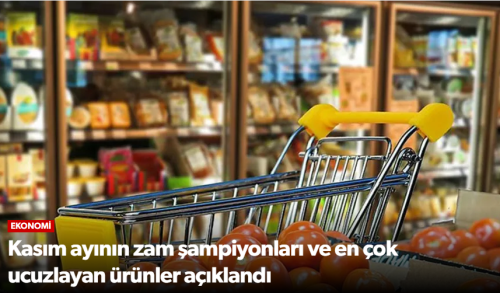 Kasım Ayı Enflasyon Verileri Açıklandı