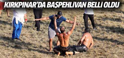 Kırkpınar'ın 660'ıncı  başpehlivanı Ali Gürbüz oldu