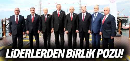 Liderlerden birlik pozu! 