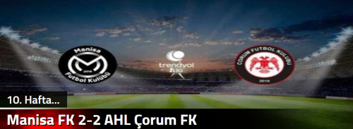 Manisa FK 2-2 AHL Çorum FK 