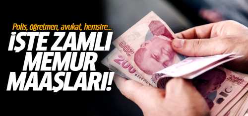 Memur ve emeklilerin zam oranı belli oldu!